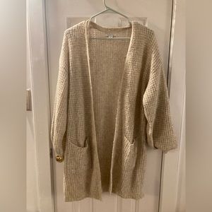 Beige knit oversized sweater, American Eagle, size XS